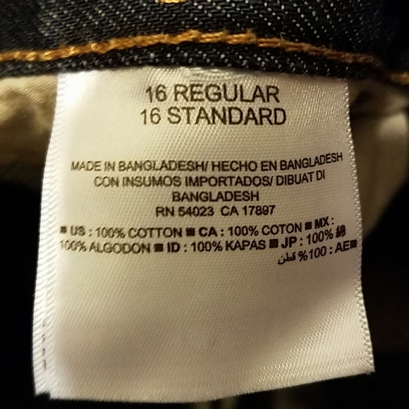 Old Navy Boy's size 16 jeans - Picture 4 of 4